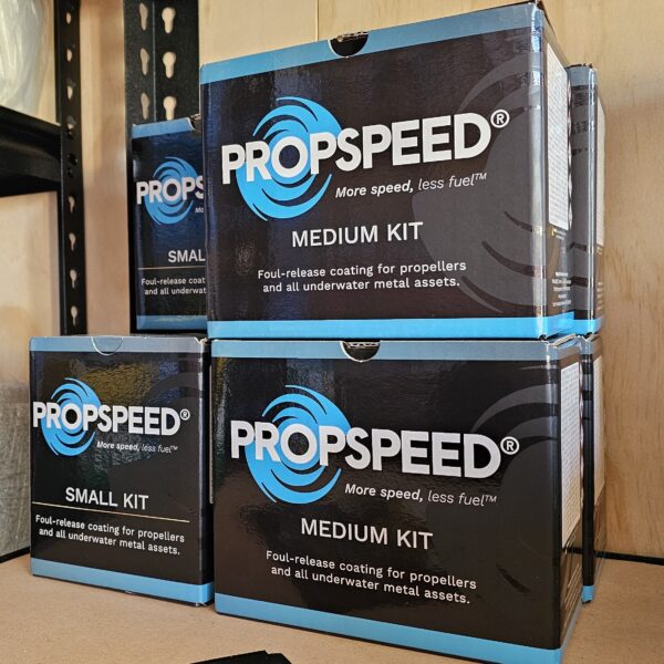 PropSpeed foul-release coating to protect propellers, shafts & running gear.
