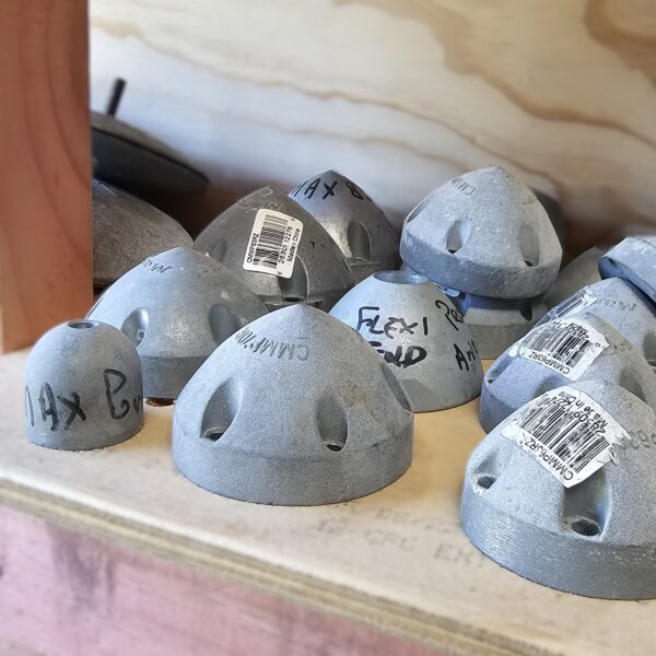 cone-shaped propeller nut anodes