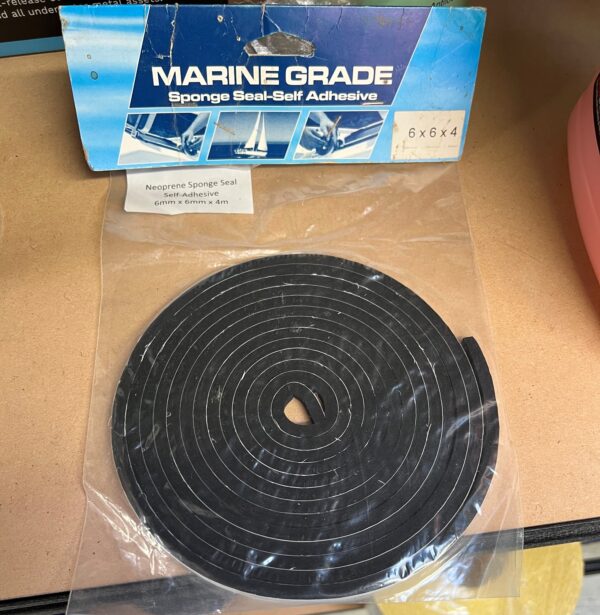 Dam Rubber or Marine Grade Sponge Seal-Self Adhesive