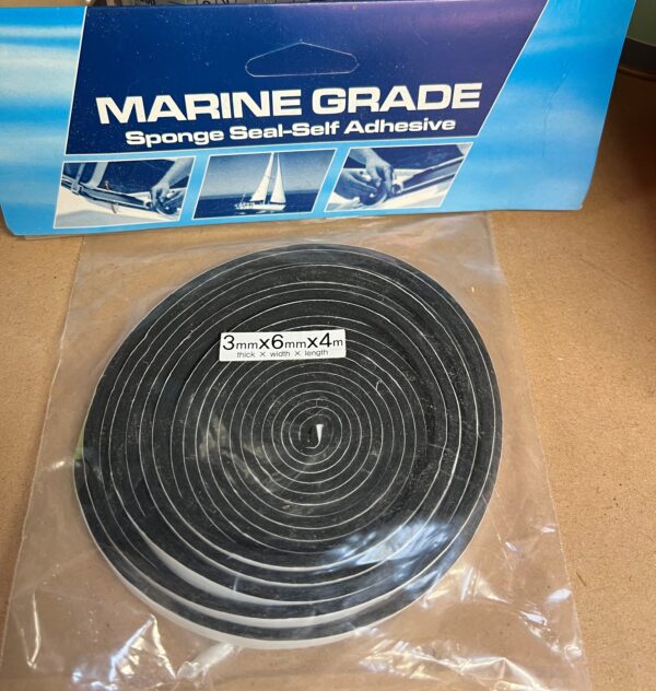 Dam Rubber or Marine Grade Sponge Seal-Self Adhesive