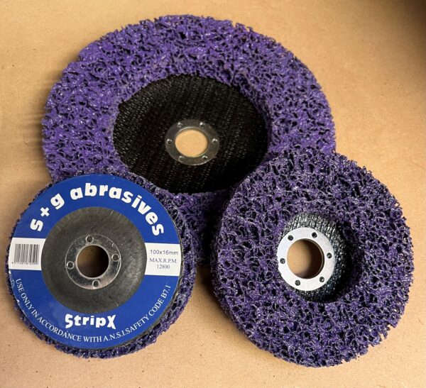 Clean and strip X discs